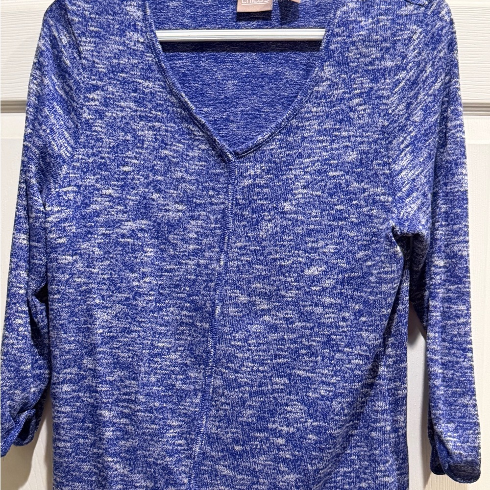 Chico's Vibrant Blue Knit Top